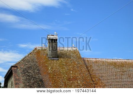 House In The Medieval Village Of Nernier, Haute-savoie France.