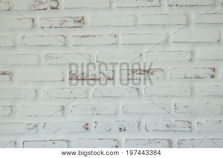 White brick wall textured background stock photo