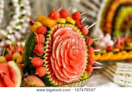 Banquet, wedding table, meal at the wedding, reception, table decor, decor of food
