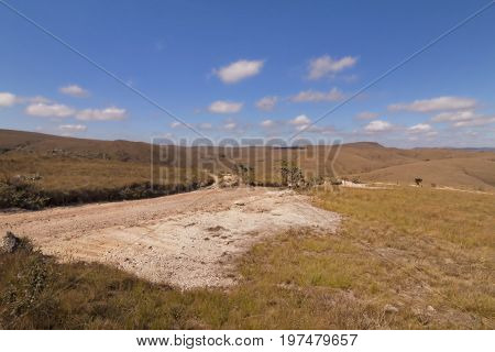 Off-road on Serra da Canastra. Serra da Canastra National Park is a national park in the Canastra Mountains of the state of Minas Gerais Brazil.