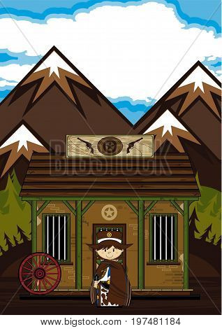 Cowboy Sheriff Scene