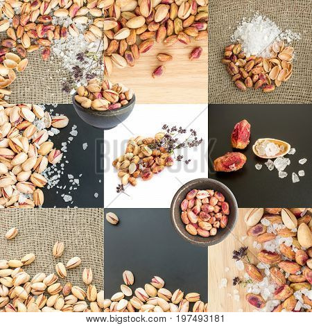 Inshell Pistachios And Peeled Pistachios