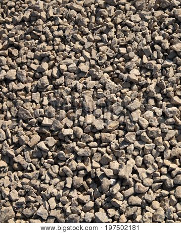 image of many gravel at dry sunny day