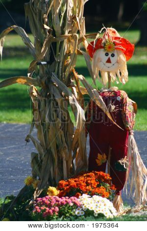 Halloween custode della strada di accesso