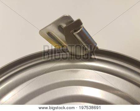 metal can with a military style manual can opener
