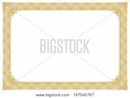 Gold border with outline style editable vector eps file