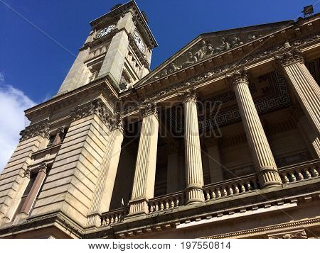 Birmingham Museum and Art Gallery (BMAG)
Birmingham, United Kingdom - March 25, 2016: Building of Birmingham Museum and Art Gallery (BMAG) and tourists and locals walking by