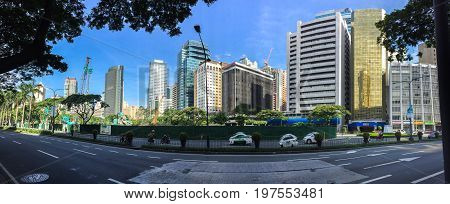 Makati Philippines - July 19 2015 : Makati city Manila. Makati is the financial center of the Philippines