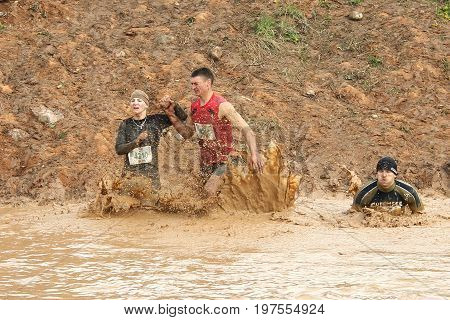 Cinevilla, Latvia - May 4th, 2014: Participants of the strong race 2014.
The Strong Race