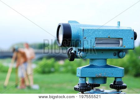 Instrument used for land surveying in engineering