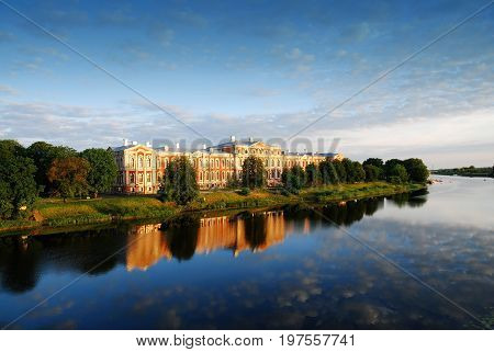 Jelgava, Latvia - June 6th, 2011: Jelgava Palace (Latvia University of Agriculture) at dawn