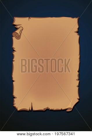 Old paper Treasure pirates map vector file