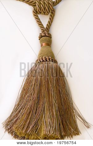 Decorative brush for curtains