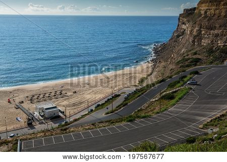 Assenta Beach In Barril, Portugal.