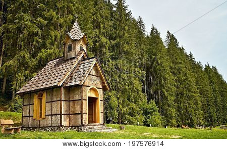 Forestry open-air museum with educational walk in Vydrovo - Forest chapel.