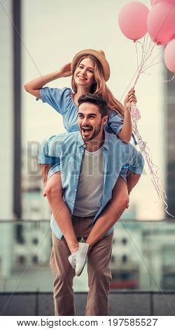 Romantic Couple In The City