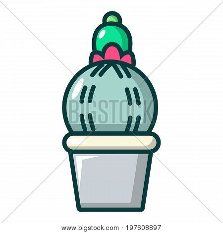 Acanthocalycium cactus icon. Cartoon illustration of acanthocalycium cactus vector icon for web design