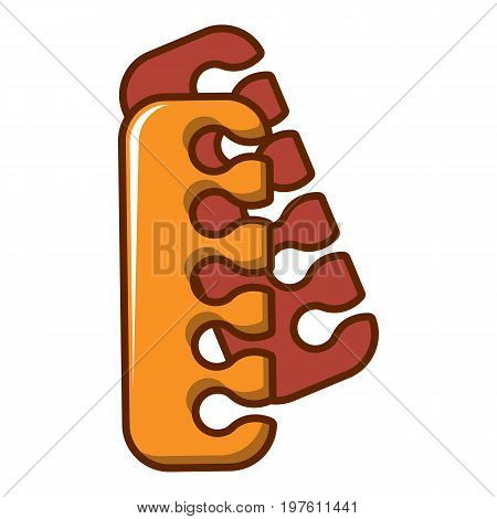 Two combs icon. Cartoon illustration of two combs vector icon for web design
