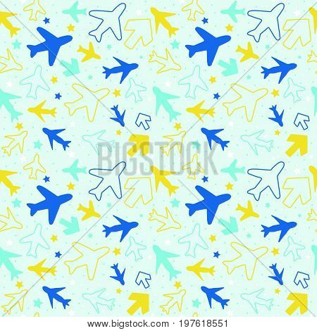 Plane And Arrow Pattern