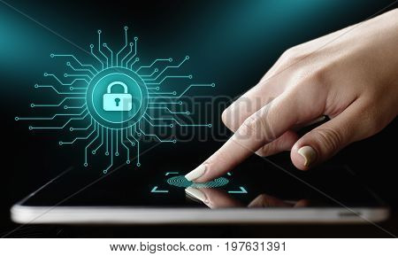 Data protection Cyber Security Privacy Business Internet Technology Concept.