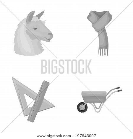 Animal, education and other  icon in cartoon style. clothing, agriculture icons in set collection.