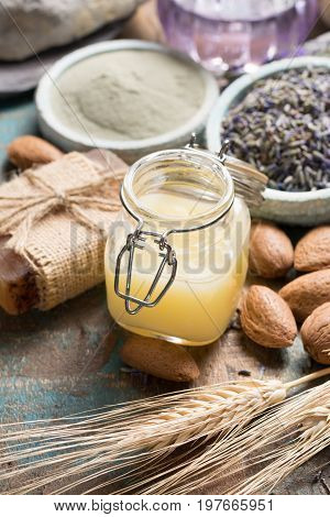 Nature Cosmetics, Handmade Preparation With Essential Oils And Ancient Minerals Of  Parfums, Creams,
