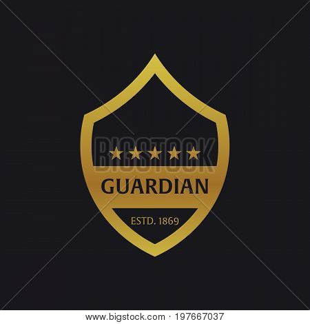 Shield Logo. Protection Company. Security. Guardian. Vector Illustration.