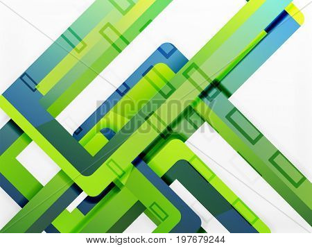 Rectangle tube elements, 3d background