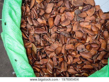 Selling Nuts And Dried Fruits At A Bazaar In India
