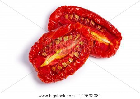Sundried Tomato Halves, Paths, Top View