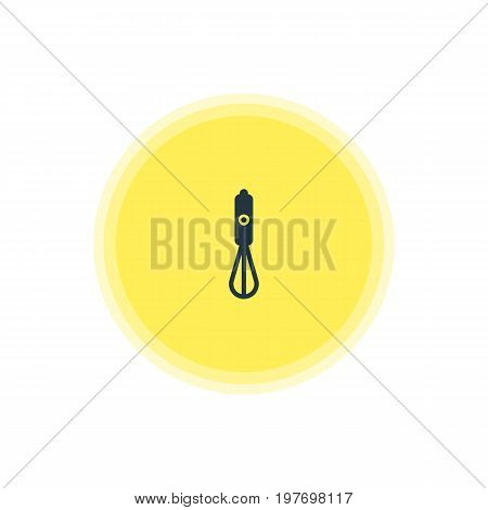 Beautiful Restaurant Element Also Can Be Used As Handmixer Element.  Vector Illustration Of Blender Icon.