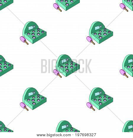 Attraction with a hammer to beat pop-up animals.Amusement park single icon in cartoon style vector symbol stock web illustration.