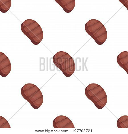 Fried steak.BBQ single icon in cartoon style vector symbol stock illustration .