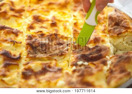 Achma, Pie With Cheese, Lasagna With Cheese, Khachapuri, Georgia