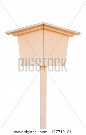 blank wooden sign japanese style isolated on white background