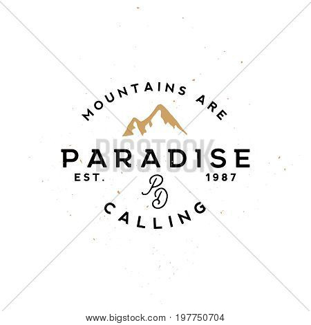 Outdoor vintage labels. Apparel labels, clothing labels. Outdoor travel themed vintage badges.