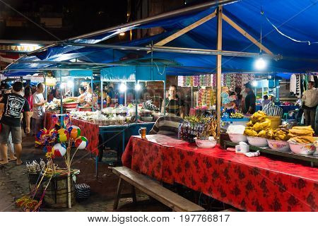 Gianyar Night Market In Gianyar Province, Bali, Indonesia