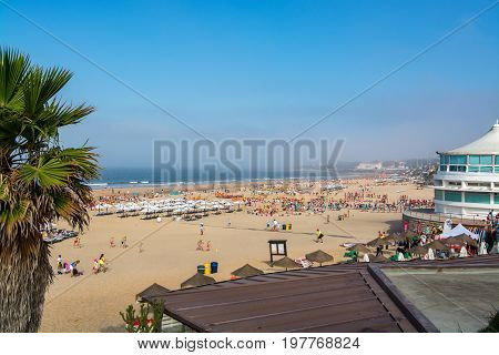 Carcavelos Portugal. 04 July 2017. Carcavelos beach in Carcavelos. Carcavelos Portugal. photography by Ricardo Rocha.