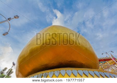 Kyaikhtiyo Golden Rock On Mountain