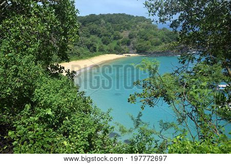 Sancho beach in Fernando de Noronha, Brazil