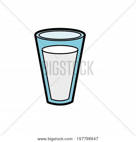 fesh and delicious natural milk vector illustration