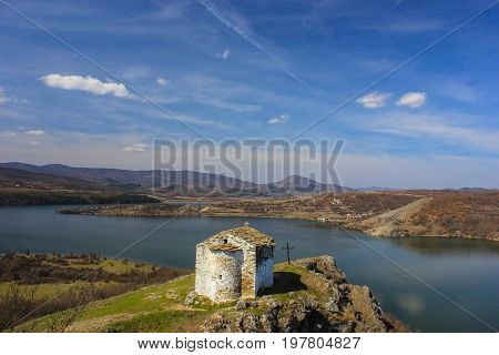 Medieval chapel on the Pchelina dam Bulgaria