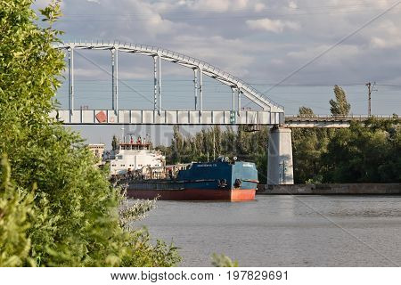 Transportation Of Goods And Petroleum Products On Barges On The Volga-don Shipping Canal