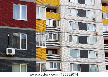 Building With A Glass Facade, Reflections In The Glass