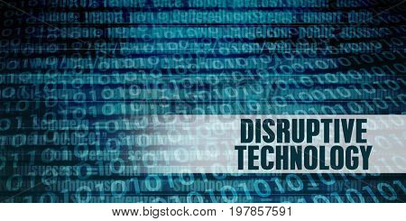 Disruptive Technology Revolution as a Presentation Background