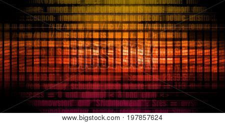 Digital Security and Network Firewall Surveillance Concept