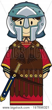 Roman Gladiator With Sword.eps