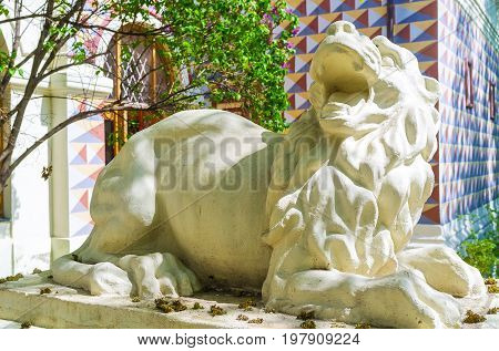 The Sculpture Of A Lion