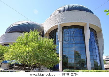 Canadian Museum of History in summer, viewed from Ottawa, Quebec, Canada.
