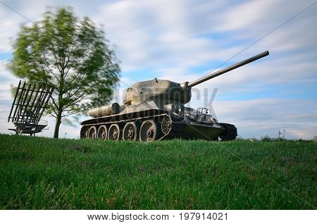 Russian tank T34 from second world war